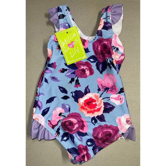 NWT Millie Loves Lilly One piece Swimsuit 12 Months - Picture 1 of 5
